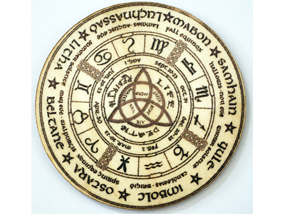 Altar Wooden Tile - Wheel of the Year